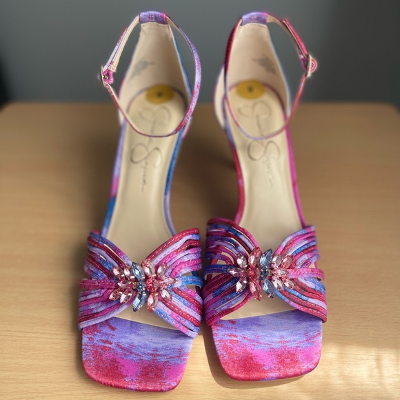 Jessica Simpson Pink and Blue Women's Heels - Picture 12 of 15